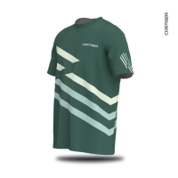 CORTIGER - Men's T-shirt Linea Deep Green - Short Sleeve